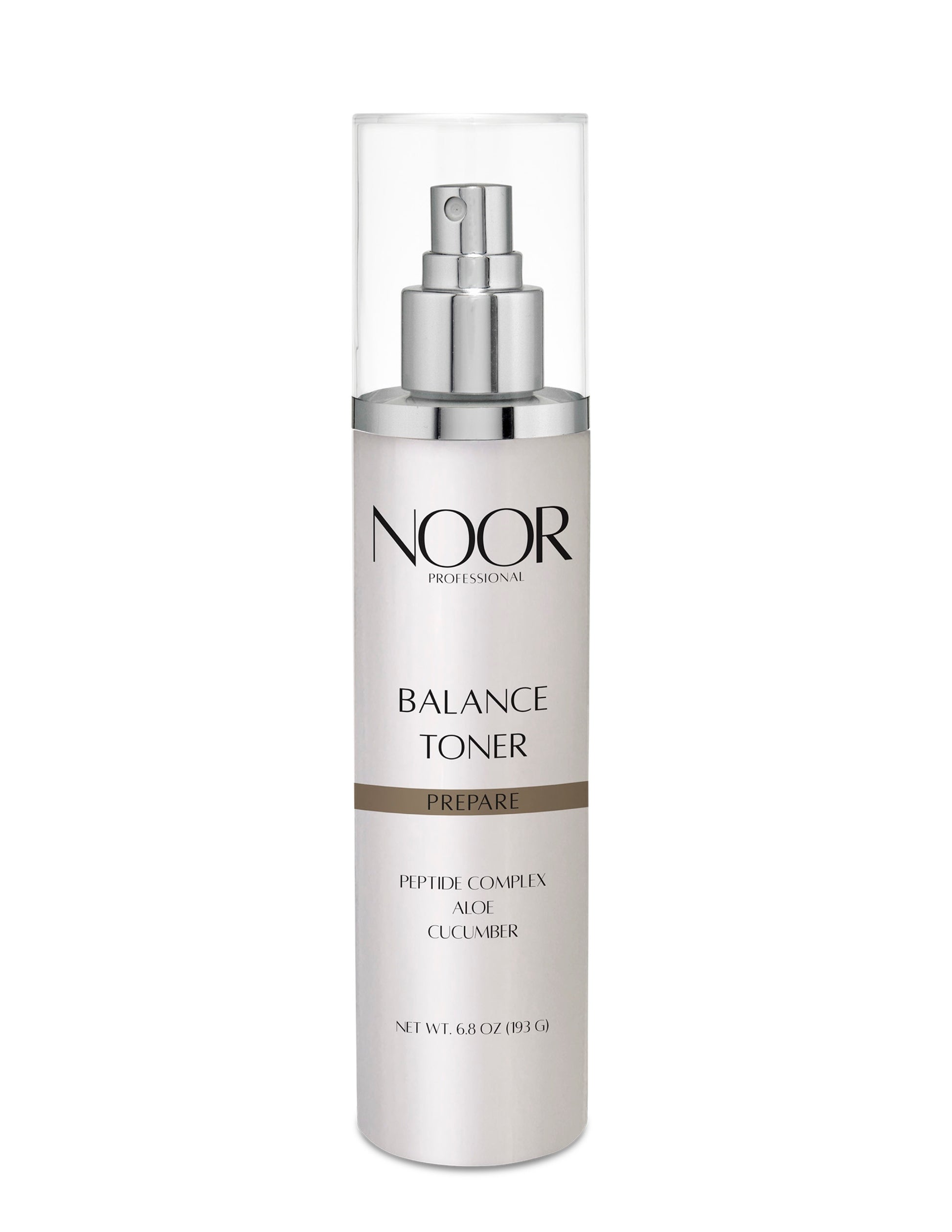 NOOR Balance Toner bottle on a white background