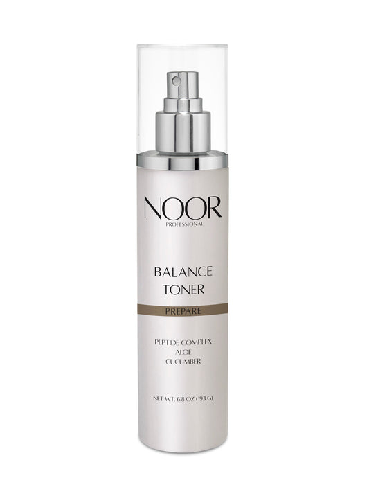 NOOR Balance Toner bottle on a white background
