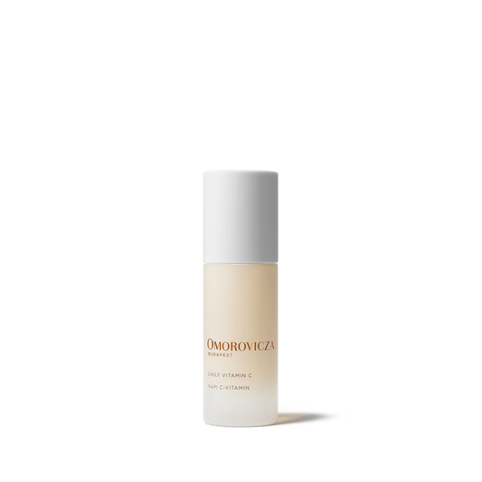 Omorovicza skincare bottle on a white background