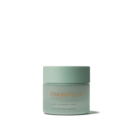 Omorovicza deep cleansing mask jar on a white background
